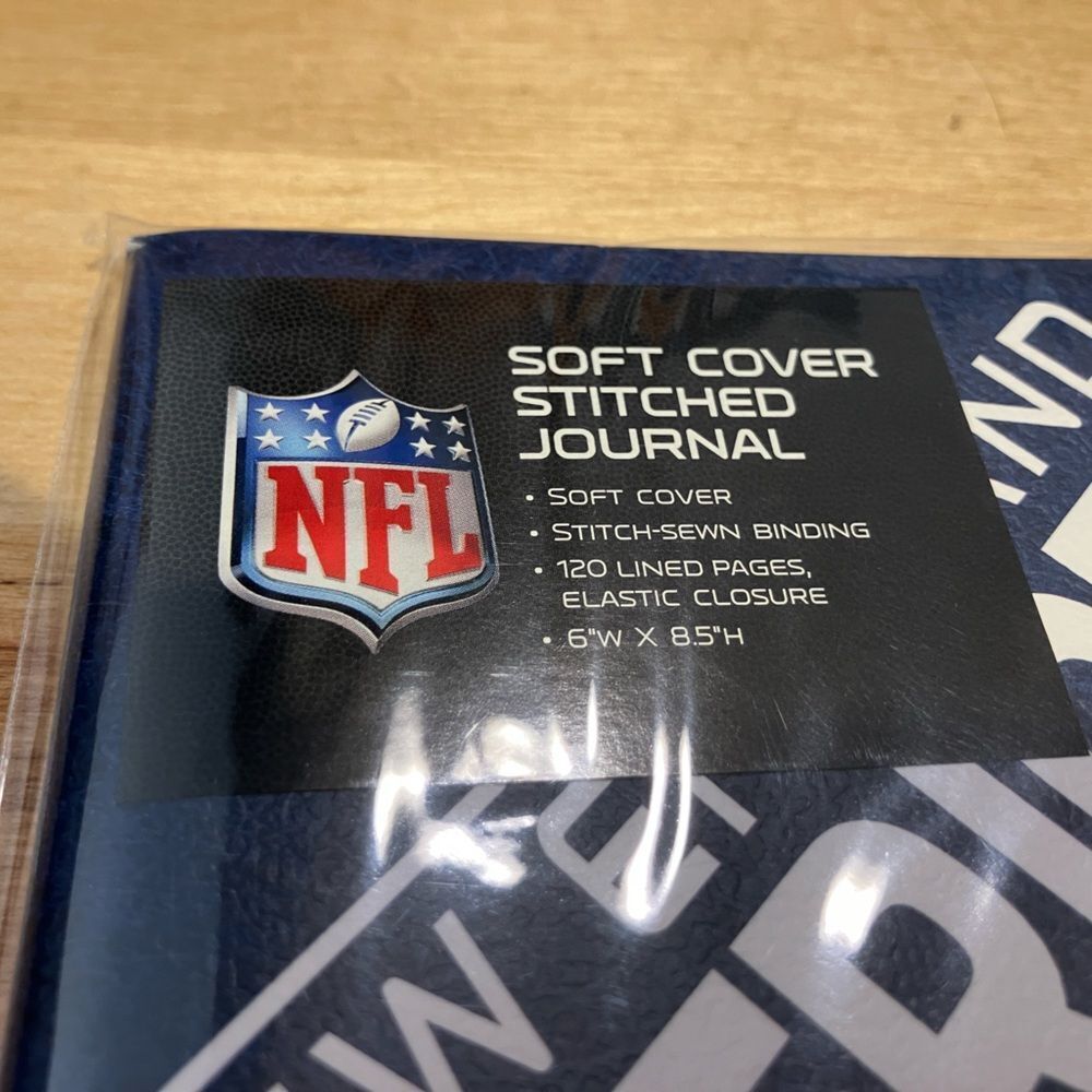 NWT, NFL, New England Patriots, soft covered stitched journal - Picture 3 of 4